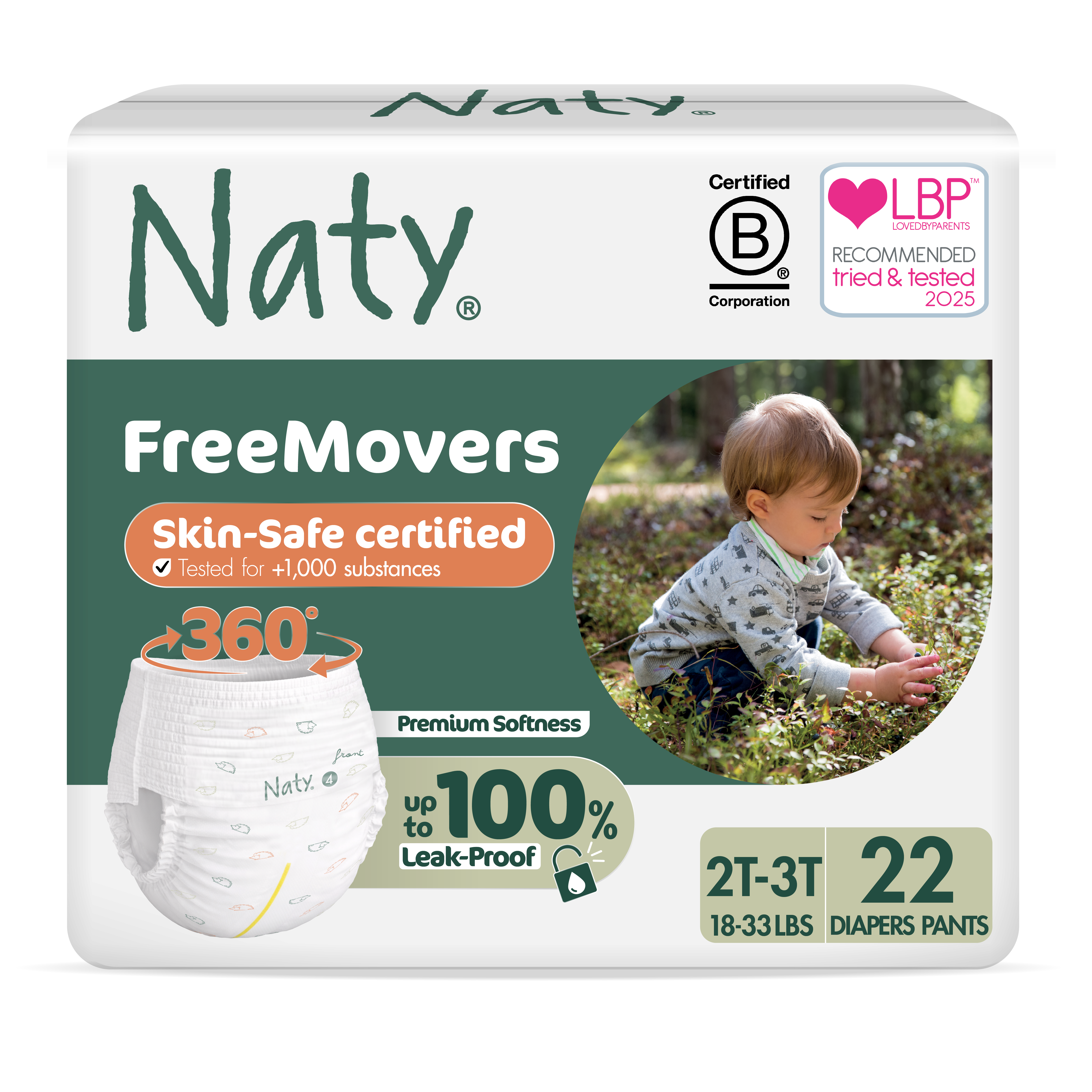FreeMovers Diaper Pants (Size 4), , large, Eco by Naty